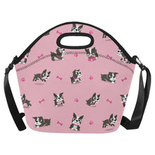 Load image into Gallery viewer, I Love Boston Terriers Neoprene Lunch Bag-Pink-ONESIZE-5