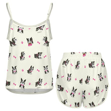 Load image into Gallery viewer, I Love Boston Terriers Women's Cami and Shorts Pajama Set-11