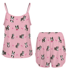 Load image into Gallery viewer, I Love Boston Terriers Women's Cami and Shorts Pajama Set-14