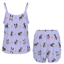 Load image into Gallery viewer, I Love Boston Terriers Women's Cami and Shorts Pajama Set-6