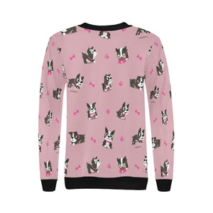 I Love Boston Terriers Women's Sweatshirt-Apparel-Apparel, Boston Terrier, Sweatshirt-8