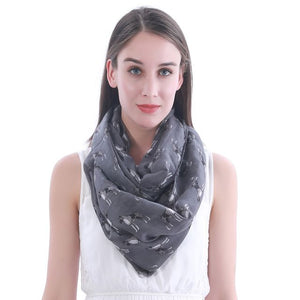 I Love Boxers Infinity Loop Scarves-Accessories-Accessories, Boxer, Dogs, Scarf-Dark Grey-1