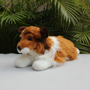 I Love Collie / Sheltie Stuffed Animal Plush Toys-Stuffed Animals-Home Decor, Rough Collie, Shetland Sheepdog, Stuffed Animal-Laying-2