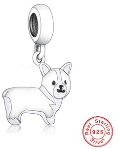 I Love Corgi Silver Pendant-Dog Themed Jewellery-Accessories, Corgi, Dogs, Jewellery, Pendant-4
