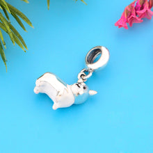 Load image into Gallery viewer, I Love Corgi Silver Pendant-Dog Themed Jewellery-Corgi, Dogs, Jewellery, Pendant-1