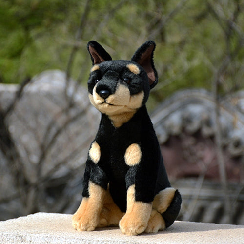 I Love Doberman Stuffed Animal Plush Toy-Stuffed Animals-Doberman, Home Decor, Stuffed Animal-2