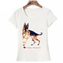 Load image into Gallery viewer, I Love German Shepherds Womens T ShirtApparel