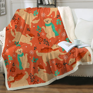 I Love Labrador and Christmas Soft Warm Fleece Blanket - 4 Colors-Blanket-Blankets, Home Decor, Labrador-18