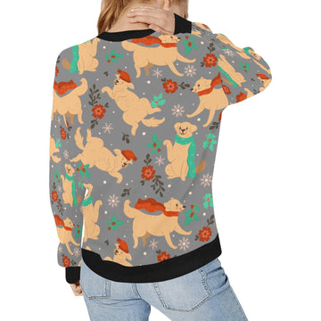 I Love Labradors and Christmas Women's Sweatshirt-Apparel-Apparel, Labrador, Sweatshirt-10