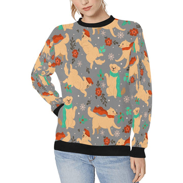 I Love Labradors and Christmas Women's Sweatshirt-Apparel-Apparel, Labrador, Sweatshirt-Gray-XS-14