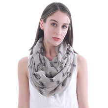Load image into Gallery viewer, I Love Miniature Schnauzers Infinity Loop Scarves-Accessories-Accessories, Dogs, Scarf, Schnauzer-Khaki-2