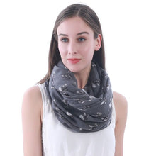 Load image into Gallery viewer, I Love Miniature Schnauzers Infinity Loop Scarves-Accessories-Accessories, Dogs, Scarf, Schnauzer-Dark Grey-1