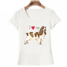 Load image into Gallery viewer, I Love My Cocker Spaniel Womens T ShirtApparel