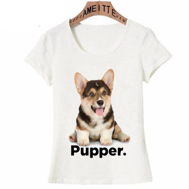 I Love My Corgi Pupper Womens T ShirtApparelCorgiS