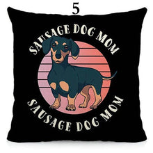 Load image into Gallery viewer, I Love My Dachshund Throw Pillows - 16 Designs-Cushion Cover-Dachshund, Home Decor, Pillows-Small-5 - Sausage Dog Mom-6