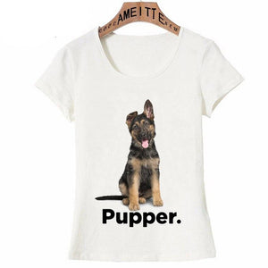 I Love My Doggo Pupper Womens T ShirtApparelGerman ShepherdS