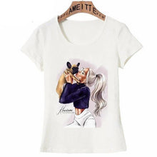 Load image into Gallery viewer, I Love My Fawn French Bulldog Womens T ShirtApparelWhiteL
