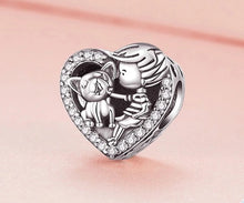 Load image into Gallery viewer, I Love My Frenchie and My Son Silver Charm Bead-ECC2434-7