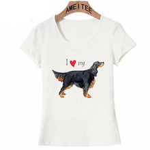 Load image into Gallery viewer, I Love My Gordon Setter Womens T ShirtApparel