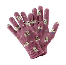 Load image into Gallery viewer, I Love My Shih Tzu Touch Screen Gloves-Accessories-Accessories, Dog Dad Gifts, Dog Mom Gifts, Gloves-11