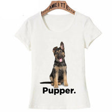 Load image into Gallery viewer, I Love My Pug Pupper Womens T ShirtApparelGerman ShepherdS