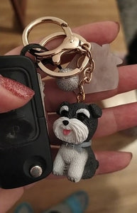 I Love My Schnauzer Keychain-Accessories-Accessories, Dogs, Keychain, Schnauzer-2