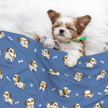 Load image into Gallery viewer, I Love My Shih Tzu Soft Blanket for Dog-Pet Furniture-1