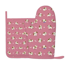 Load image into Gallery viewer, I Love My Shih Tzu Soft Oven Mitts and Pot Holder Set-Kitchen Decor-Accessories,Dog Mom Gifts,Shih Tzu-8