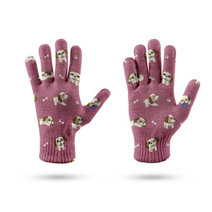 I Love My Shih Tzu Touch Screen Gloves-Accessories-Accessories, Dog Dad Gifts, Dog Mom Gifts, Gloves-10