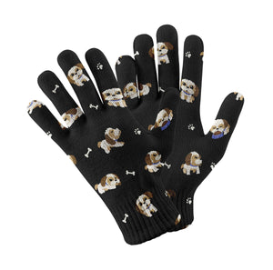 I Love My Shih Tzu Touch Screen Gloves-Accessories-Accessories, Dog Dad Gifts, Dog Mom Gifts, Gloves-5