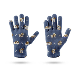 I Love My Shih Tzu Touch Screen Gloves-Accessories-Accessories, Dog Dad Gifts, Dog Mom Gifts, Gloves-6