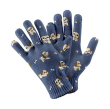 Load image into Gallery viewer, I Love My Shih Tzu Touch Screen Gloves-Accessories-Accessories, Dog Dad Gifts, Dog Mom Gifts, Gloves-7