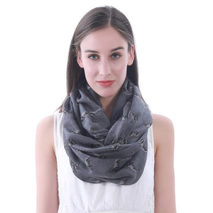 I Love Staffordshire Bull Terriers Infinity Loop Scarves-Accessories-Accessories, Dogs, Scarf, Staffordshire Bull Terrier-Dark Grey-1