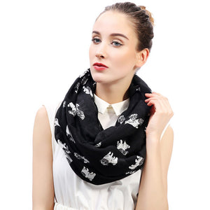 I Love Pugs Infinity Loop Scarves-Accessories-Accessories, Dogs, Pug, Scarf-4