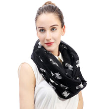 Load image into Gallery viewer, I Love Pugs Infinity Loop Scarves-Accessories-Accessories, Dogs, Pug, Scarf-5