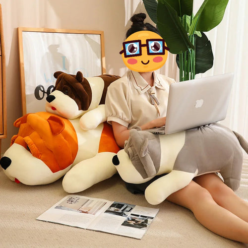 I Love English Bulldog Stuffed Animal Plush Pillows (Large and Giant Size)-English Bulldog, Pillows, Stuffed Animal-14