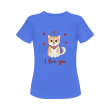 Load image into Gallery viewer, I Love Shiba Inu Women&#39;s T-Shirt-Apparel-Apparel, Dogs, Shiba Inu, T Shirt-7