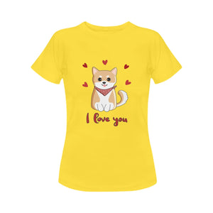 I Love Shiba Inu Women's T-Shirt-Apparel-Apparel, Dogs, Shiba Inu, T Shirt-8
