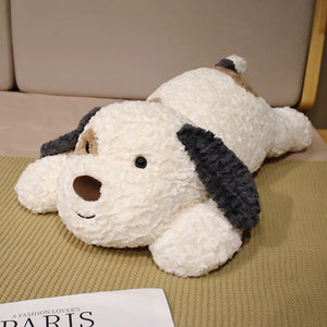 I Love Spanish Water Dog Stuffed Animal Plush Toy-Soft Toy-Home Decor, Spanish Water Dog, Stuffed Animal-Black and White-Lying On Belly-Medium-17
