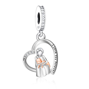 I Love You Forever Goldendoodle Silver Charm Pendant-Dog Themed Jewellery-Goldendoodle, Jewellery, Pendant-FC3412-3