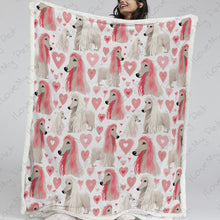 Load image into Gallery viewer, Infinite Afghan Hound Love Soft Warm Fleece Blanket-Blanket-Afghan Hound, Blankets, Home Decor-13