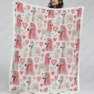 Infinite Afghan Hound Love Soft Warm Fleece Blanket-Blanket-Afghan Hound, Blankets, Home Decor-13