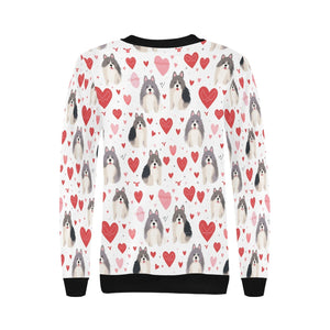 Infinite Alaskan Malamute Love Women's Sweatshirt-Apparel-Alaskan Malamute, Apparel, Shirt, Sweatshirt-2