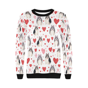 Infinite Alaskan Malamute Love Women's Sweatshirt-Apparel-Alaskan Malamute, Apparel, Shirt, Sweatshirt-3