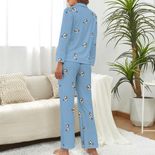Load image into Gallery viewer, Infinite American Bully Love Pajamas Set for Women-Sky Blue-XS-10