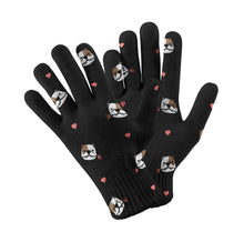 Load image into Gallery viewer, Infinite American Bully Love Touch Screen Gloves-Accessories-Accessories, American Bully, Dog Dad Gifts, Dog Mom Gifts, Gloves-Black-4