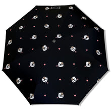 Load image into Gallery viewer, Infinite American Bully Love Umbrella-Daily Accessories-Midnight Black-One Size-21