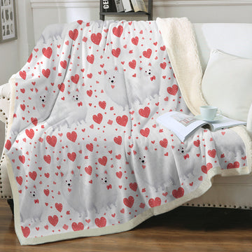 Infinite American Eskimo Dog Love Soft Warm Fleece Blanket-Blanket-American Eskimo Dog, Blankets, Home Decor-Small-1