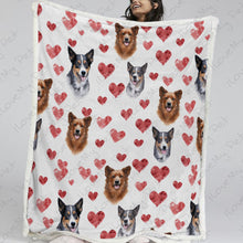 Load image into Gallery viewer, Infinite Australian Cattle Dog Love Soft Warm Fleece Blanket-Blanket-Australian Cattle Dog, Blankets, Home Decor-13