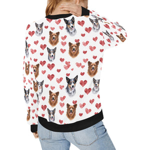 Infinite Australian Cattle Dog Love Women's Sweatshirt-Apparel-Apparel, Australian Cattle Dog, Shirt, Sweatshirt-2